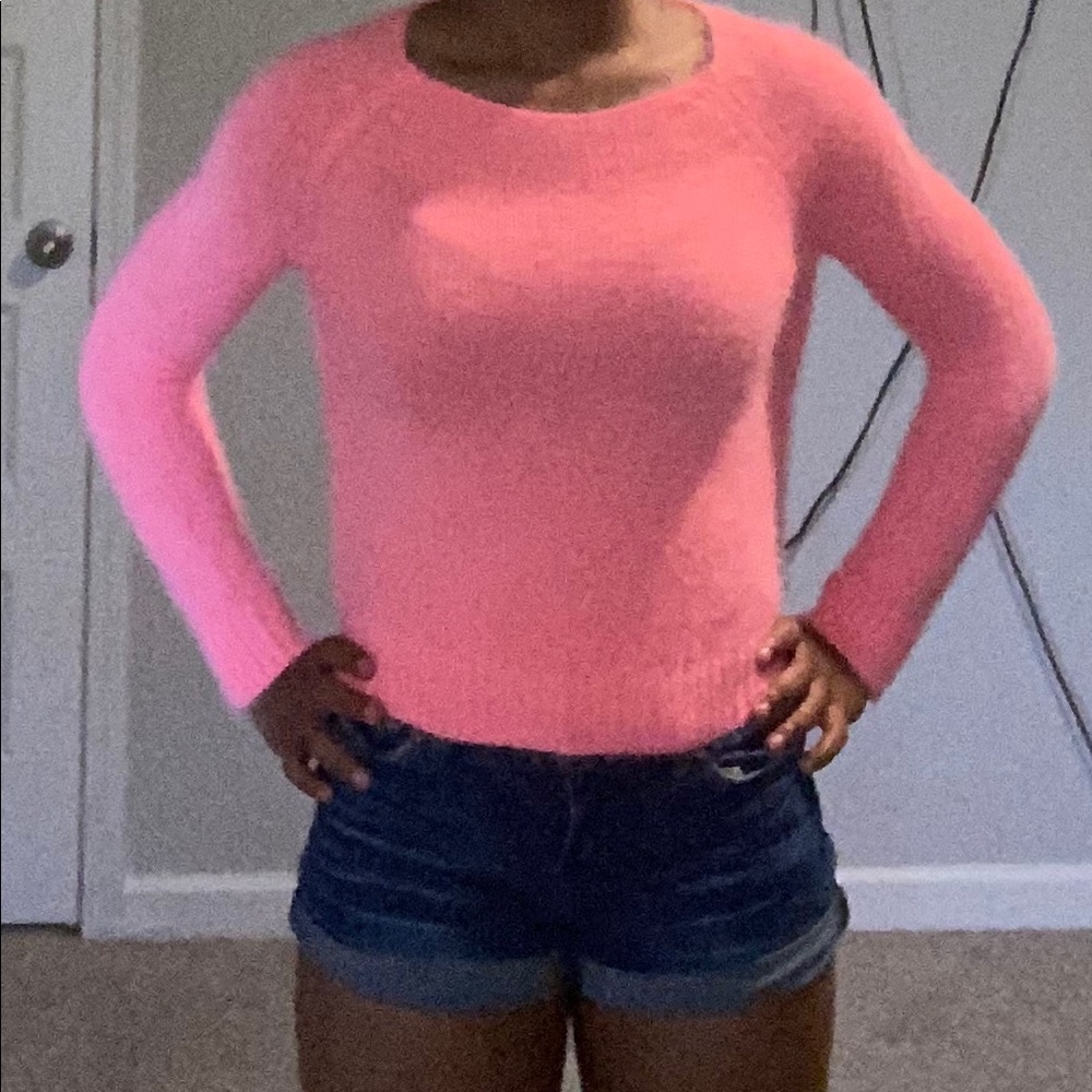 New York pink long sleeve shirt